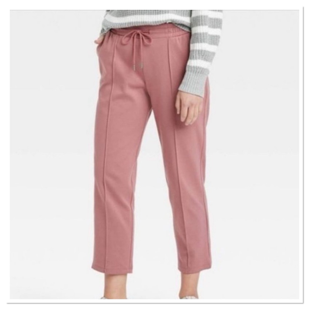 Women’s High-Rise Knit Drawstring Ankle Pull On Pants a new day